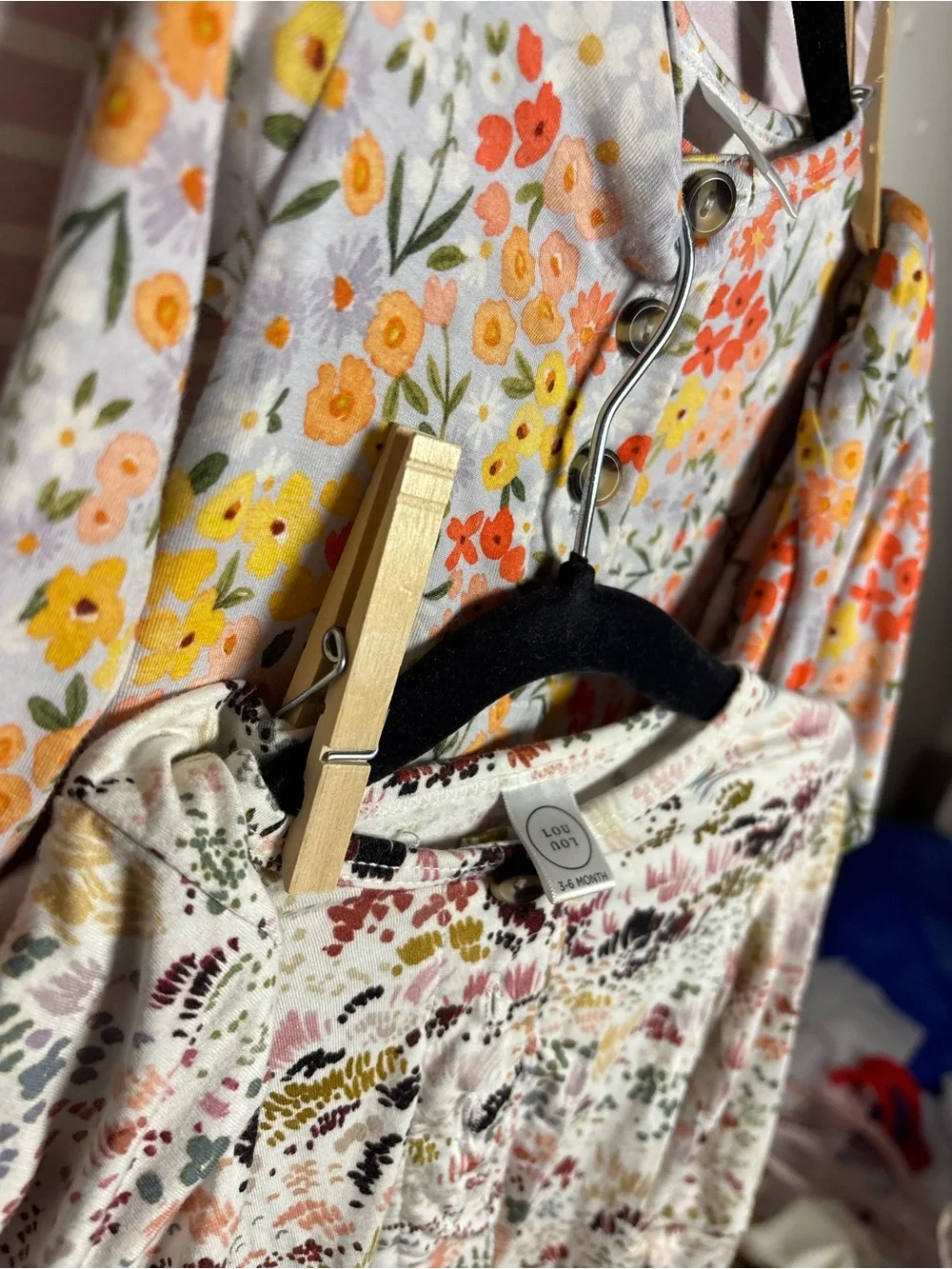 Lou Lou & Company Floral Baby Tops and Bottoms BUNDLE 3-6M